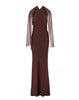 DANAI DRESS CINNAMON BROWN