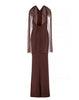 DANAI DRESS CINNAMON BROWN