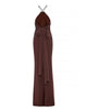 DANAI DRESS CINNAMON BROWN
