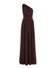 MARGOT DRESS ROYAL BROWN