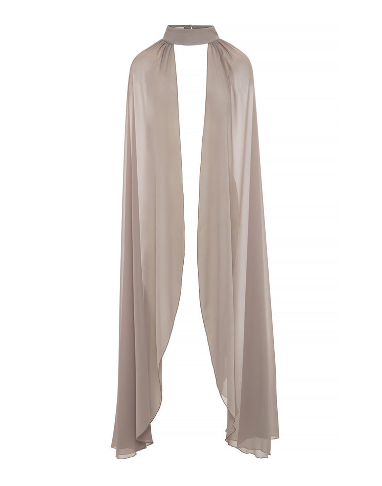 TURTLENECK CAPE | GREIGE