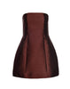SOLENE MINI DRESS CHESTNUT BROWN