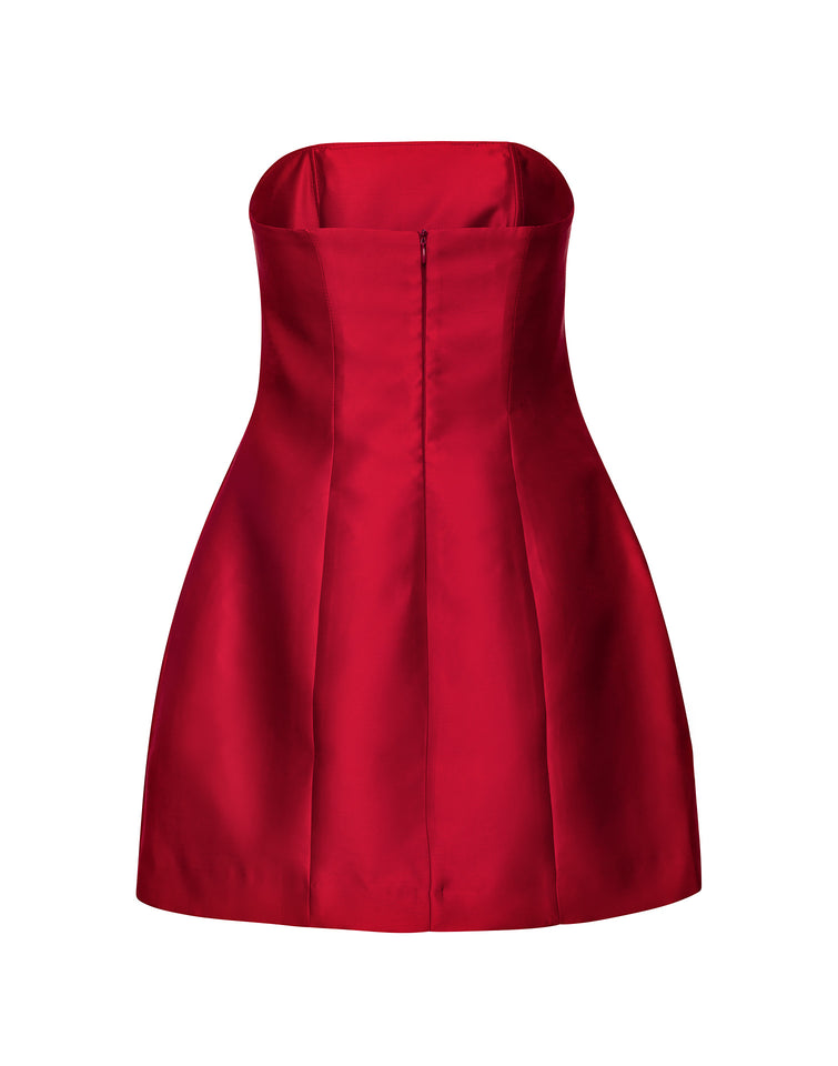 SOLENE MINI DRESS SCARLET RED