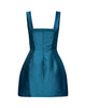 VASILIKI MINI DRESS PETROL BLUE
