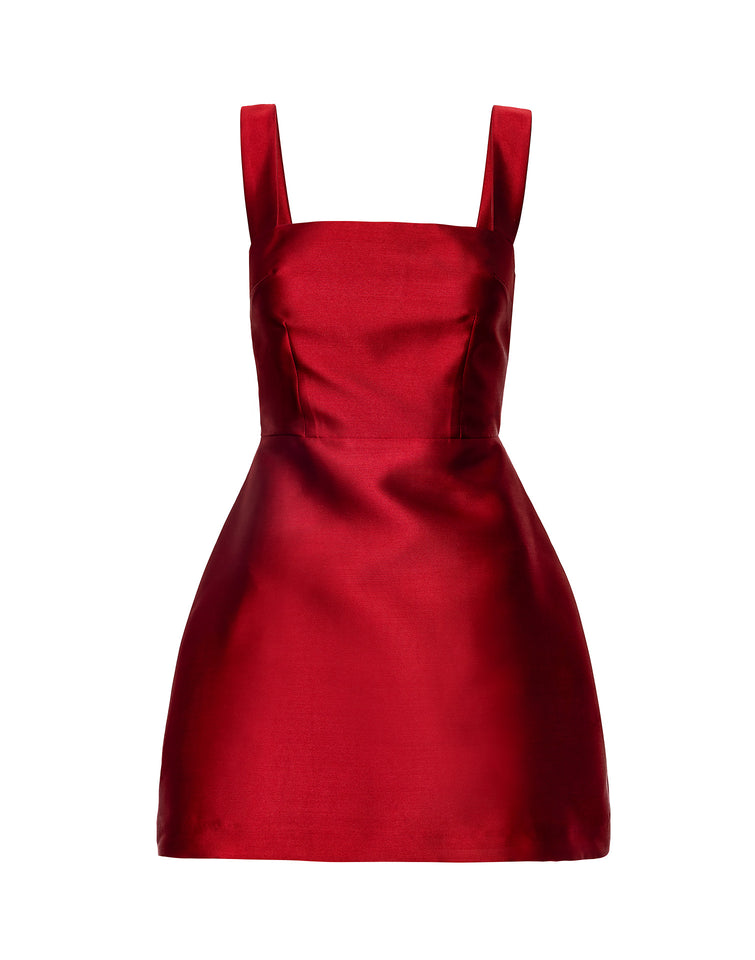 VASILIKI MINI DRESS SCARLET RED