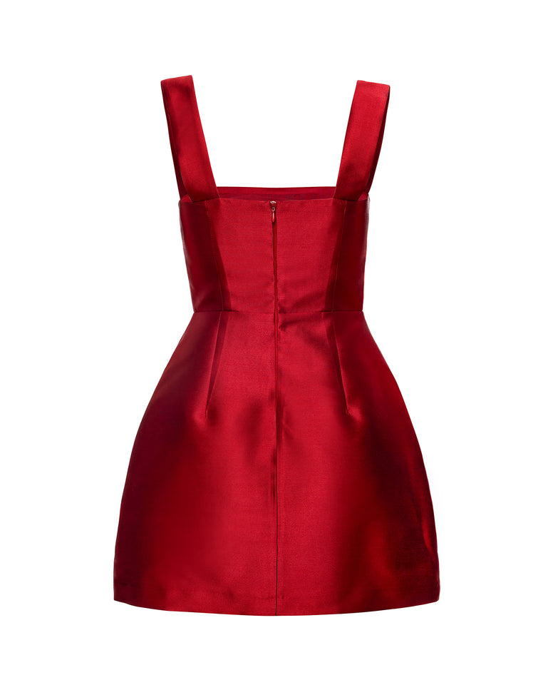 VASILIKI MINI DRESS SCARLET RED
