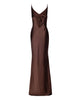 LUISA DRESS CINNAMON BROWN