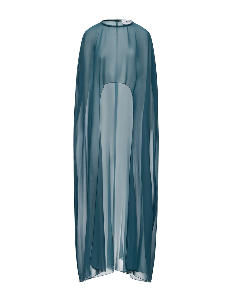 LONG SLEEVE CAPE EMERALD