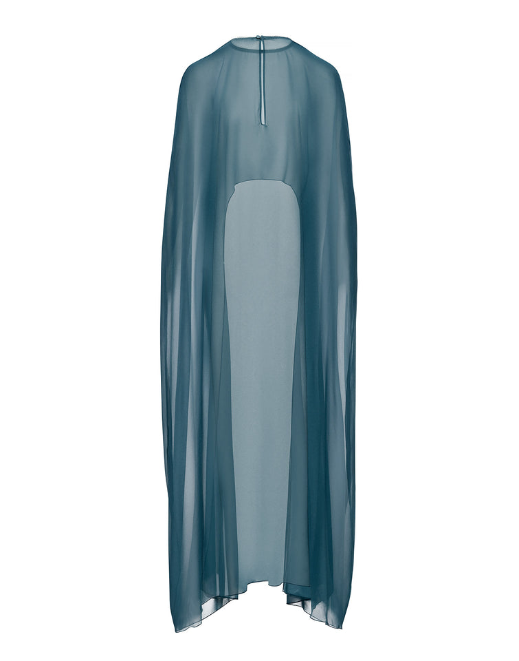 LONG SLEEVE CAPE EMERALD