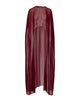 LONG SLEEVE CAPE | CHERRY RED