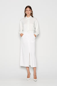 CLASSIC ENDING SKIRT OFF-WHITE