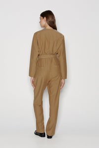 BLOCKBUSTER JUMPSUIT OLIVE BROWN