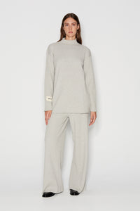 TAGLINES KNITTED PANTS GREY