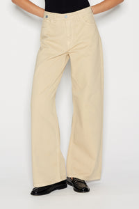 DENIM CREW TROUSERS BEIGE