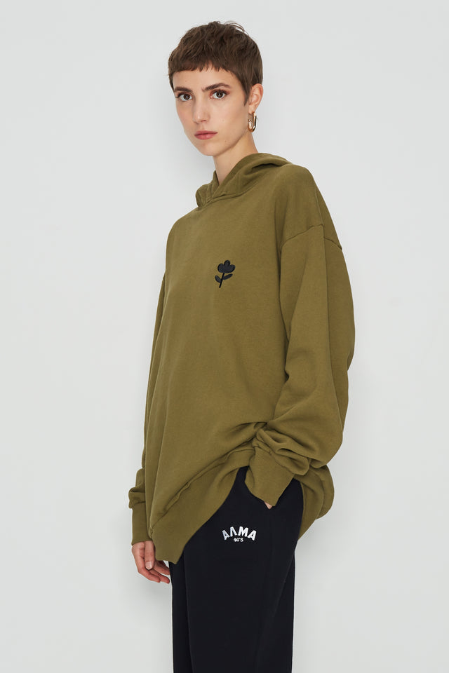 PETALS OF VINTAGE HOODIE KHAKI