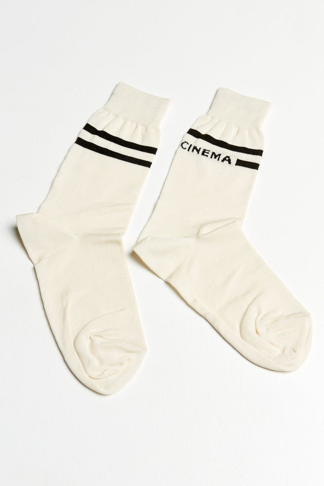 CINEMA SOCKS OFF WHITE - PRE-ORDER