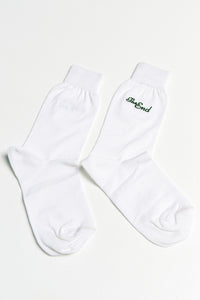 THE END SOCKS WHITE-GREEN