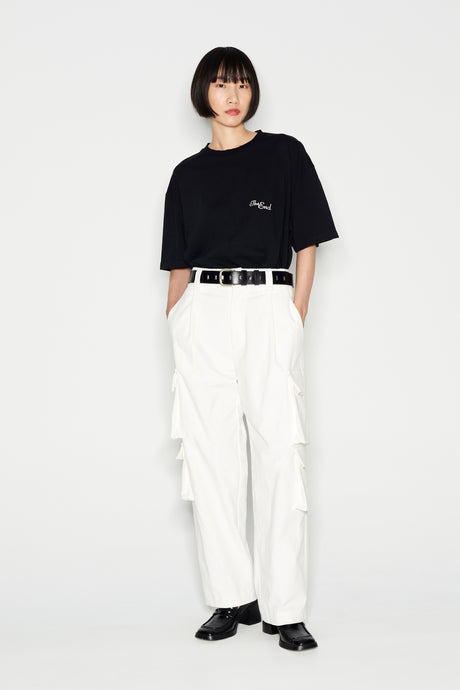 POP-CORN LOVER CARGO TROUSERS OFF WHITE - PRE-ORDER