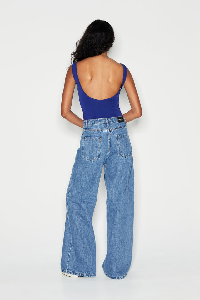 DENIM CREW TROUSERS BLUE