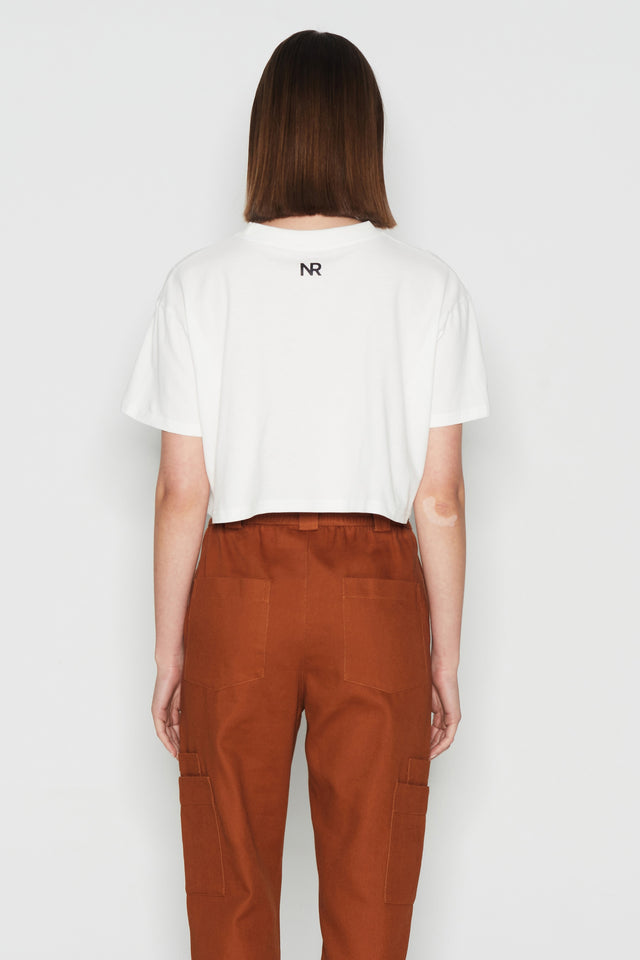 PERFECT REFLECTION CROP T-SHIRT WHITE