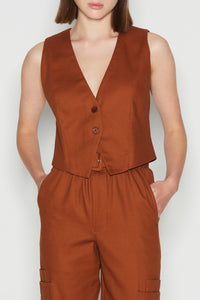 ODYSSEY WAISTCOAT BROWN