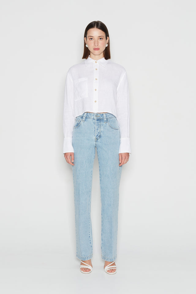 AQUAMARINE DENIM PANTS LIGHT BLUE