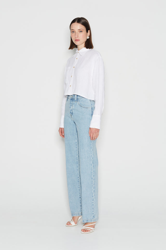 AQUAMARINE DENIM PANTS LIGHT BLUE