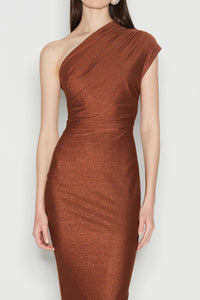 CARMEN DRESS BROWN