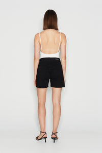 AQUAMARINE DENIM SHORTS BLACK