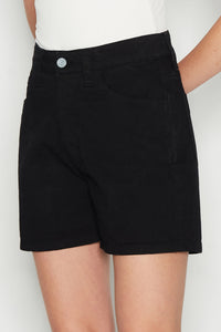 AQUAMARINE DENIM SHORTS BLACK