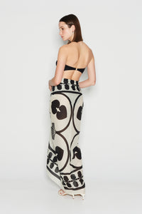 SPELL IN LOVE SARONG BLACK/WHITE