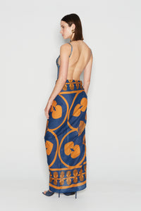 SPELL IN LOVE SARONG BLUE/ORANGE