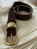 "MINIMAL" BROWN GOLD BELT