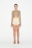 OASIS CROP TOP BEIGE
