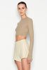 OASIS CROP TOP BEIGE