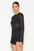 ATLAS KNITTED BLOUSE LONG SLEEVE BLACK