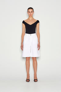 LAGOON DENIM BERMUDA WHITE