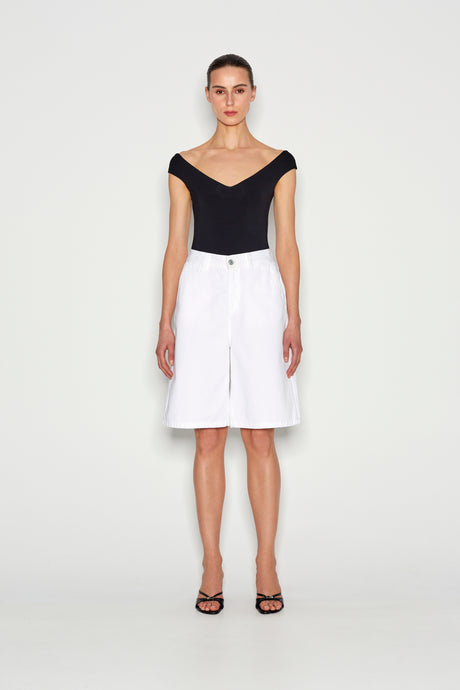 LAGOON DENIM BERMUDA WHITE