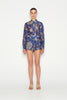 CUBAN LONG SLEEVE SHIRT BLUE