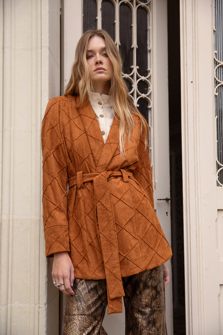 GUARDIAN JACKET DRESS TABAC