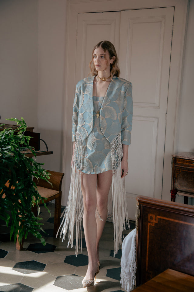 SCULPTURE JACKET LIGHT BLUE
