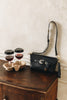 "REGRET ME" BLACK GOLD SHOULDER BAG