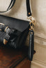 "REGRET ME" BLACK GOLD SHOULDER BAG