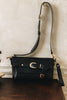 "REGRET ME" BLACK GOLD SHOULDER BAG