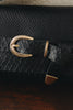"REGRET ME" BLACK GOLD SHOULDER BAG
