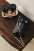 "REGRET ME" BLACK GOLD SHOULDER BAG