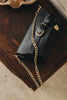 "REGRET ME" BLACK GOLD SHOULDER BAG