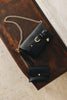 "REGRET ME" BLACK GOLD SHOULDER BAG