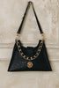 "TO THE WILDER" BLACK GOLD SHOULDER BAG