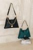 "TO THE WILDER" BLACK GOLD SHOULDER BAG